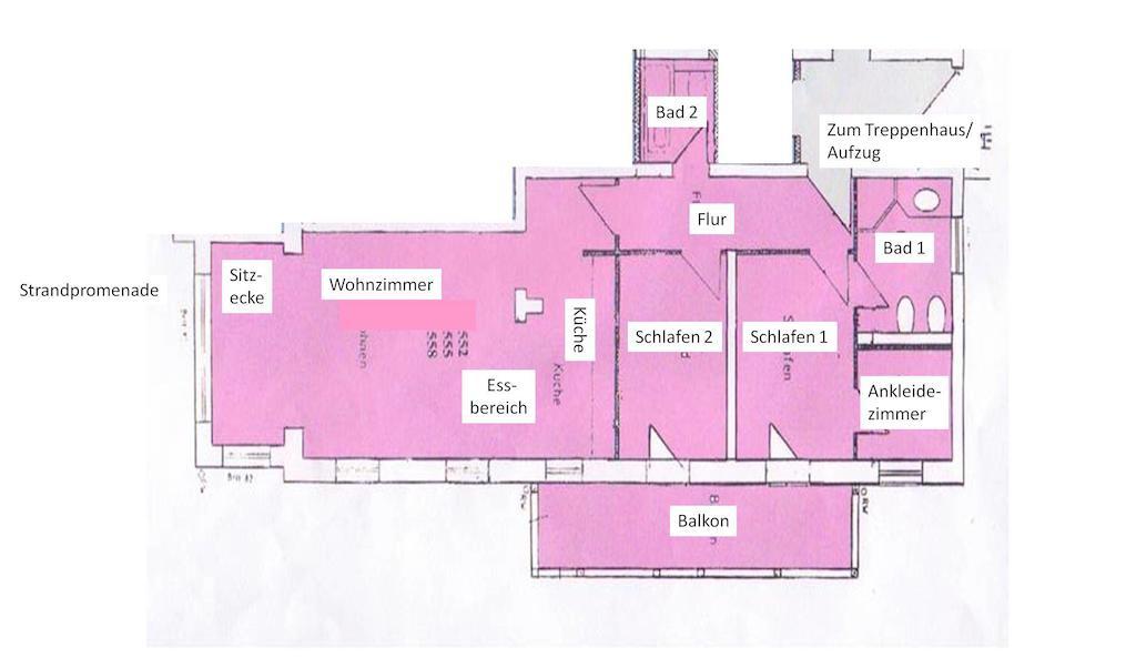 Meerblick-Appartement Villa Gudrun Binz Buitenkant foto